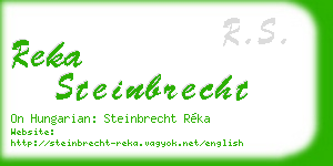 reka steinbrecht business card